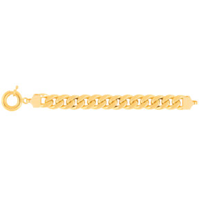 دستبند زنجیری طلا کارتیه 12 میلی متری مردانه