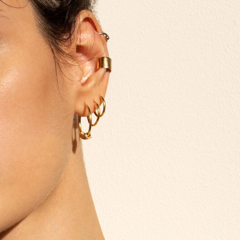 گوشواره طلا حلقه بزرگ