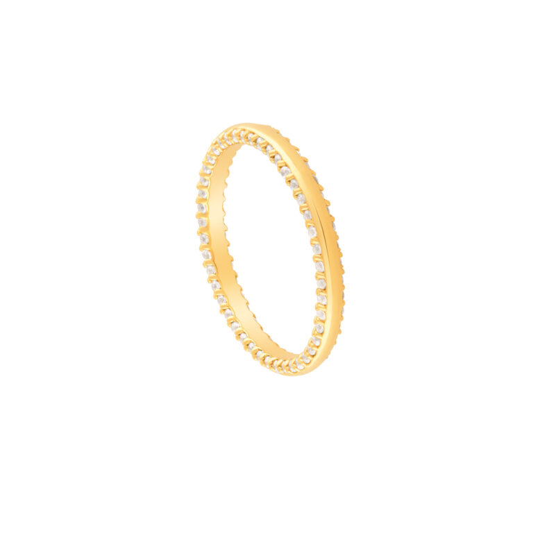 انگشتر طلا روشان دور نگین