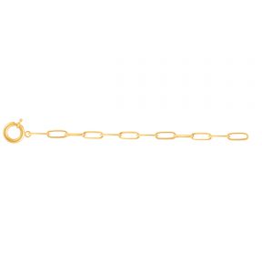 دستبند زنجیری طلا کادنا و قفل دایره
