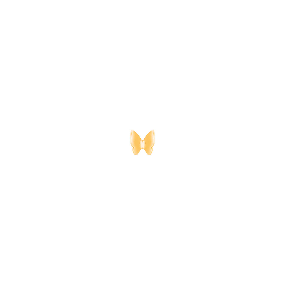 گوشواره طلا تک لنگه ای پروانه کوچک