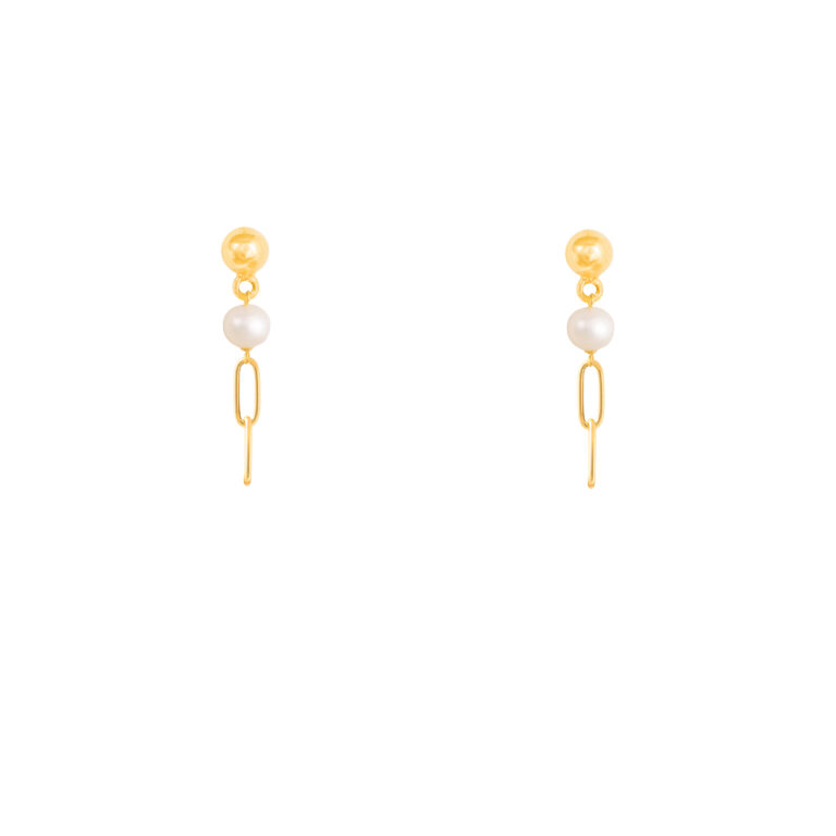 گوشواره طلا کادنا و مروارید