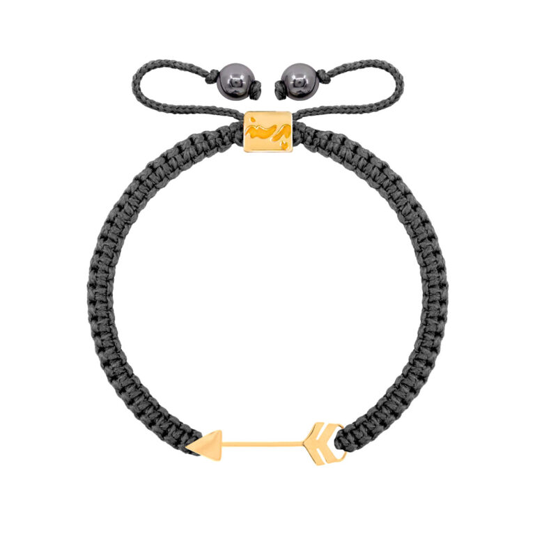 دستبند طلا بافت طوسی پیکان