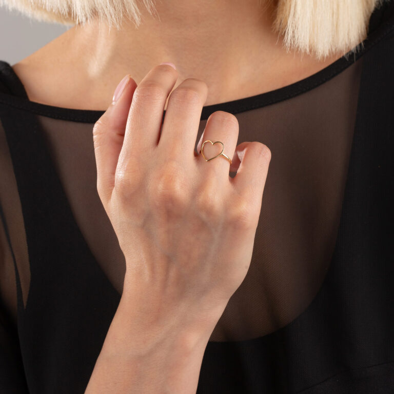 انگشتر طلا قلب