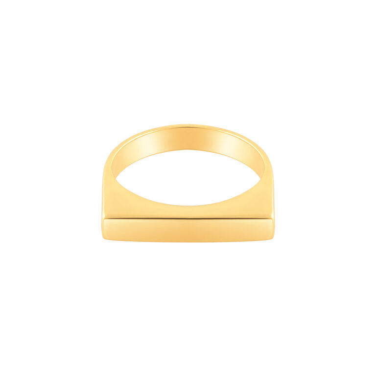 انگشتر طلا پینکی مستطیل