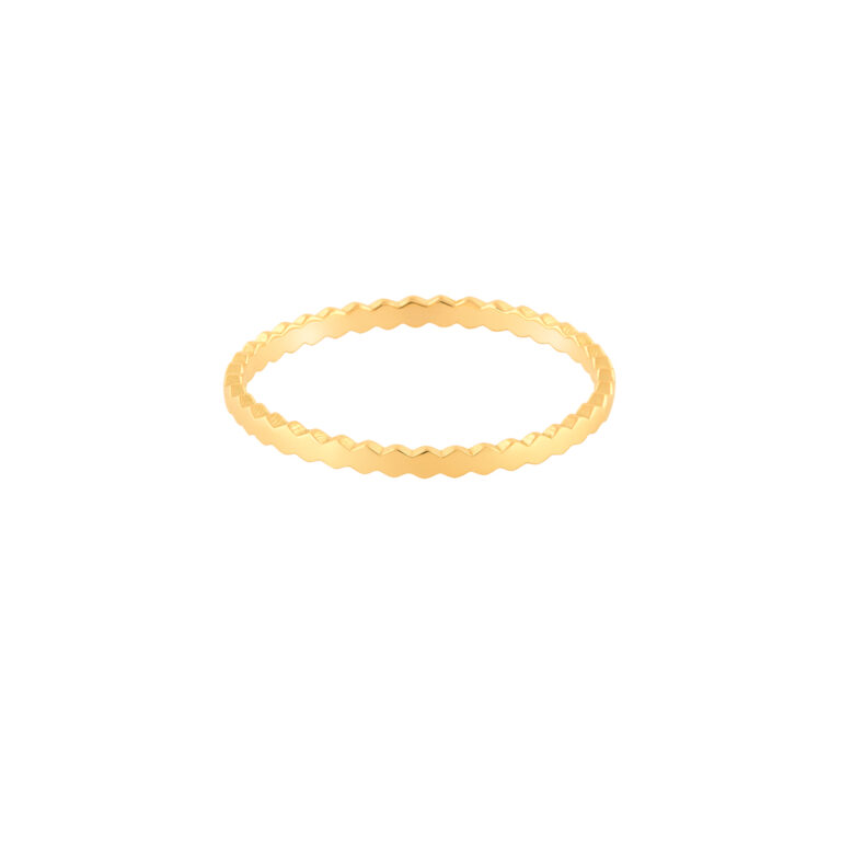 انگشتر طلا زیگزاک