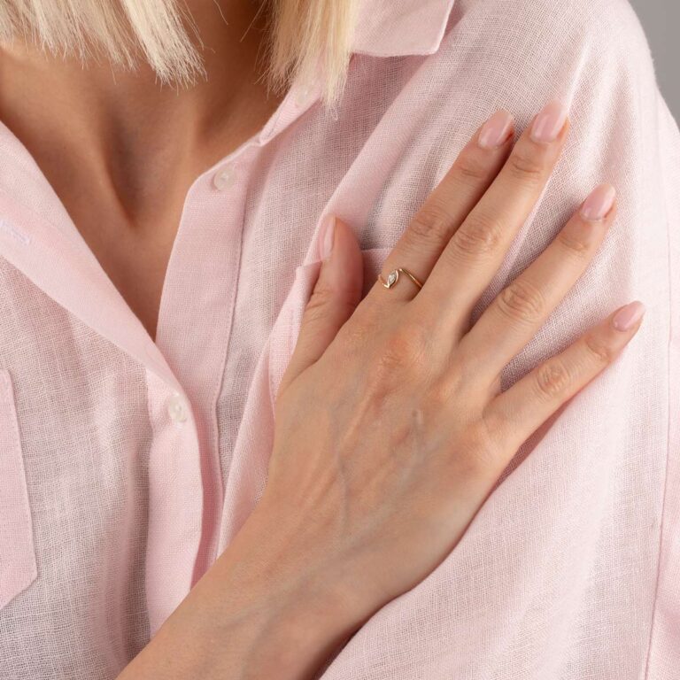 انگشتر طلا نیلا