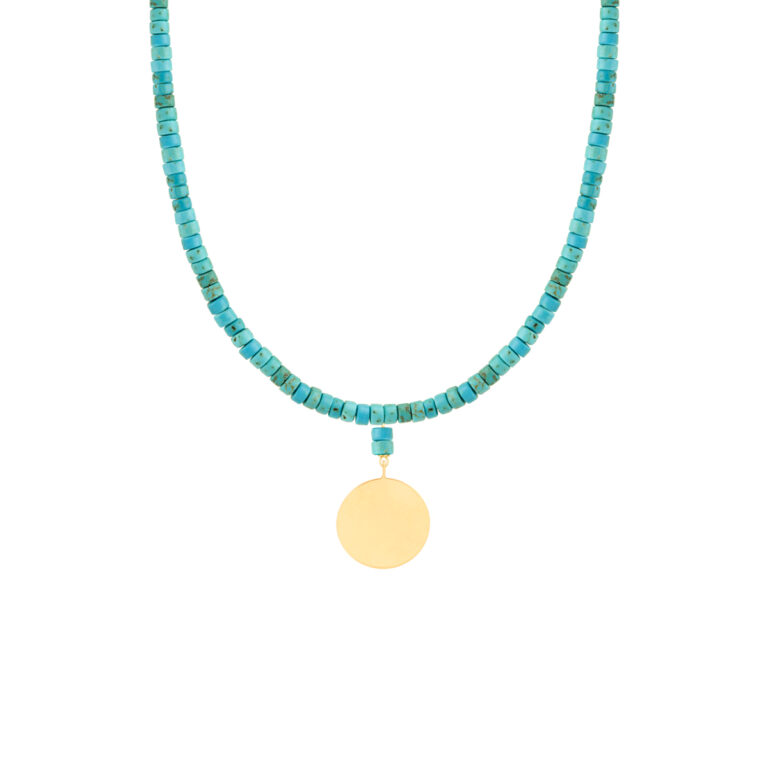 گردنبند طلا سنگی آریس