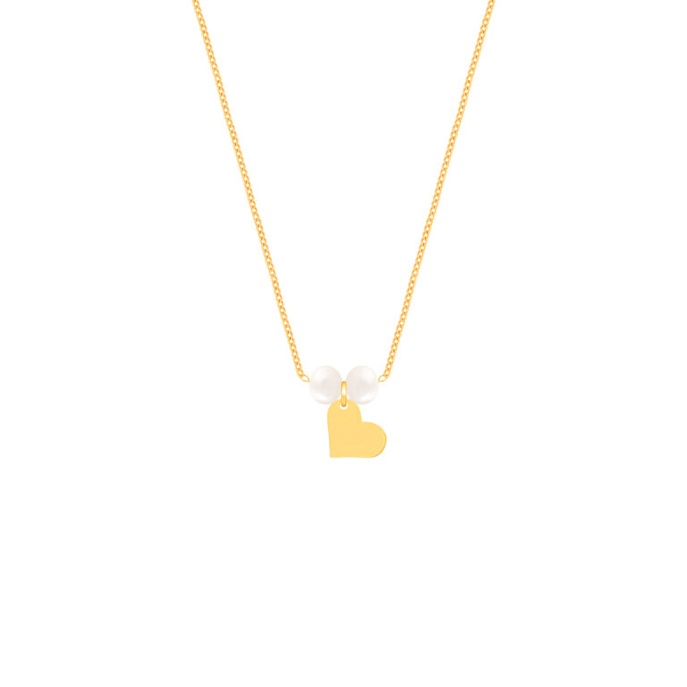 گردنبند طلا قلب لیا