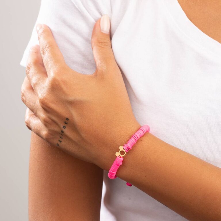 دستبند طلا سنگی میکی ماوس فیمو