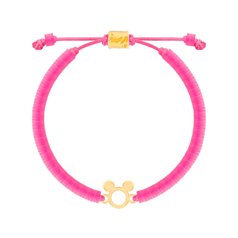 دستبند طلا سنگی میکی ماوس فیمو