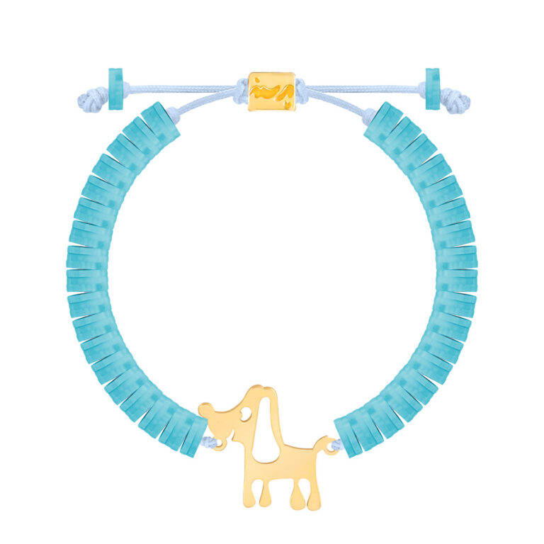 دستبند طلا سنگی هاپو فیمو