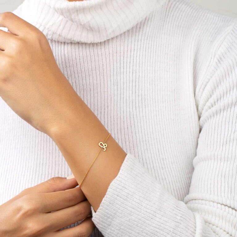 دستبند طلا ساین ماه مرداد