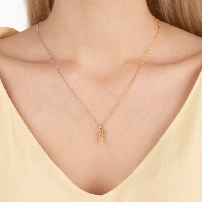 گردنبند طلا گوش ماهی