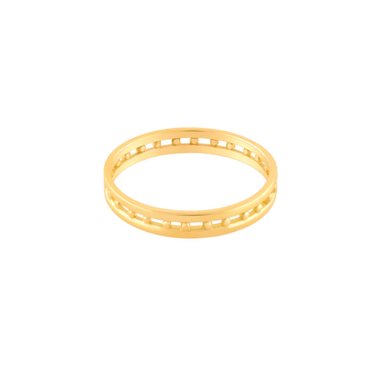 انگشتر طلا دو رینگ و توپی