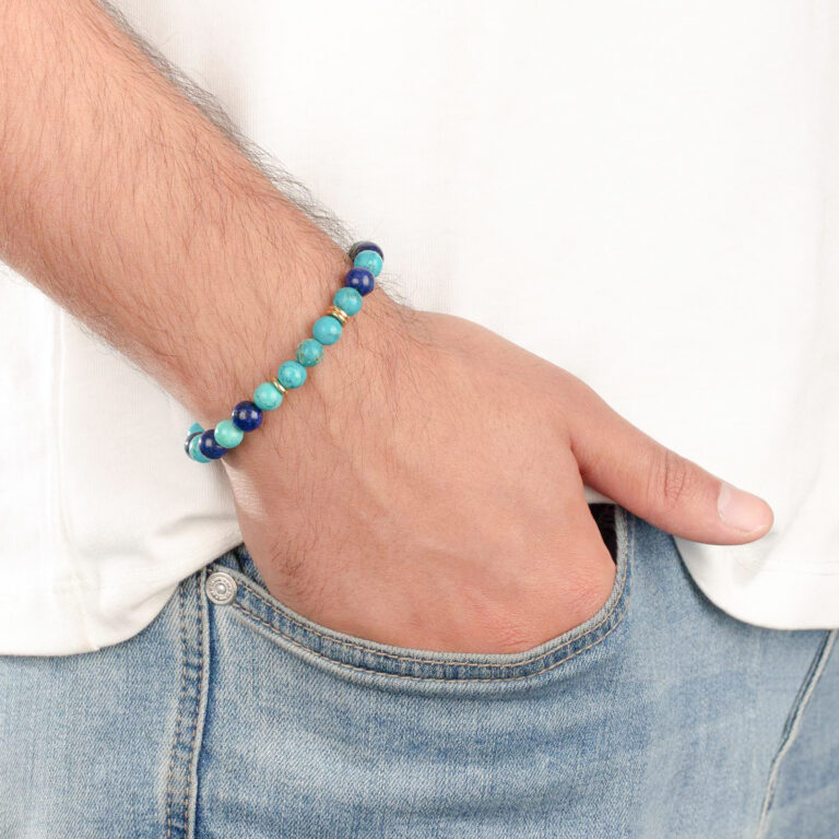 دستبند طلا سنگی