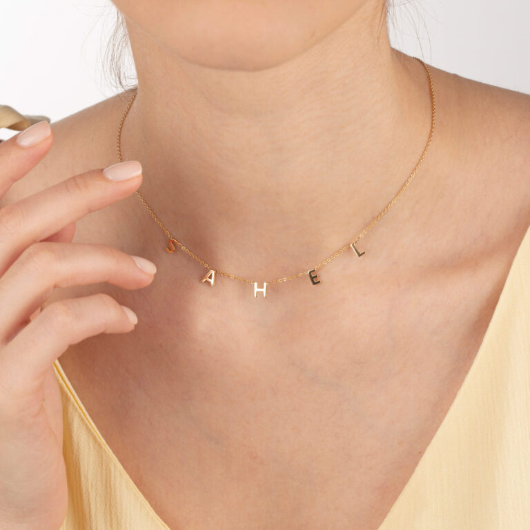 گردنبند طلا اسم ساحل