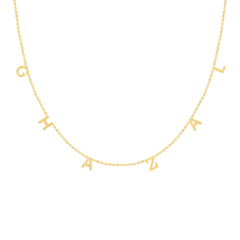 گردنبند طلا اسم غزل