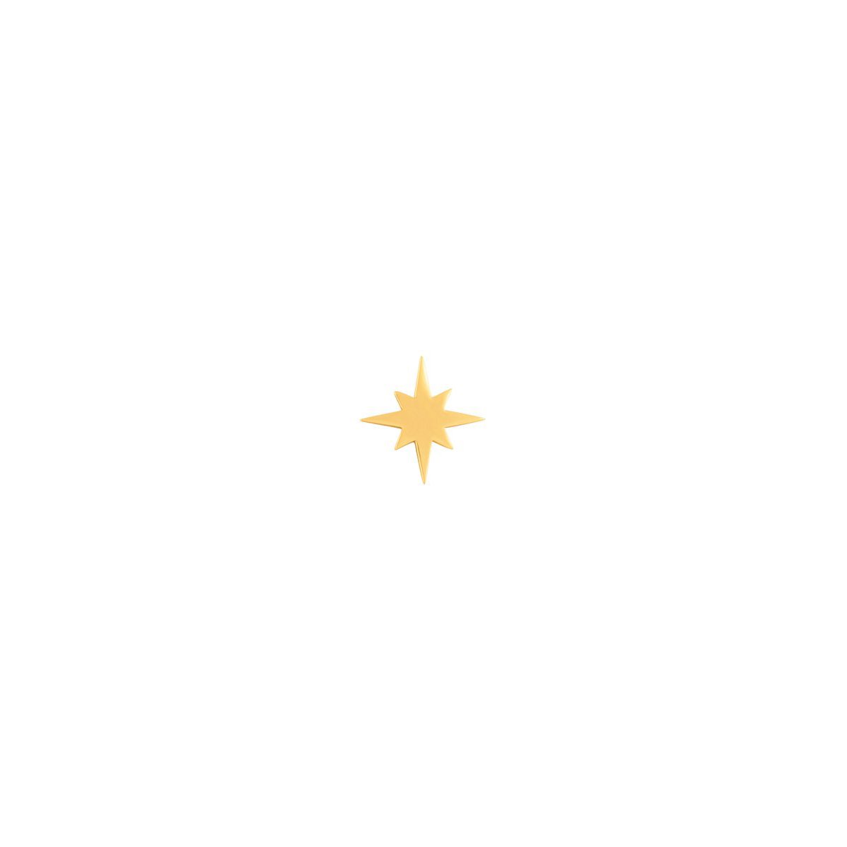 گوشواره طلا تک لنگه ای ستاره استر