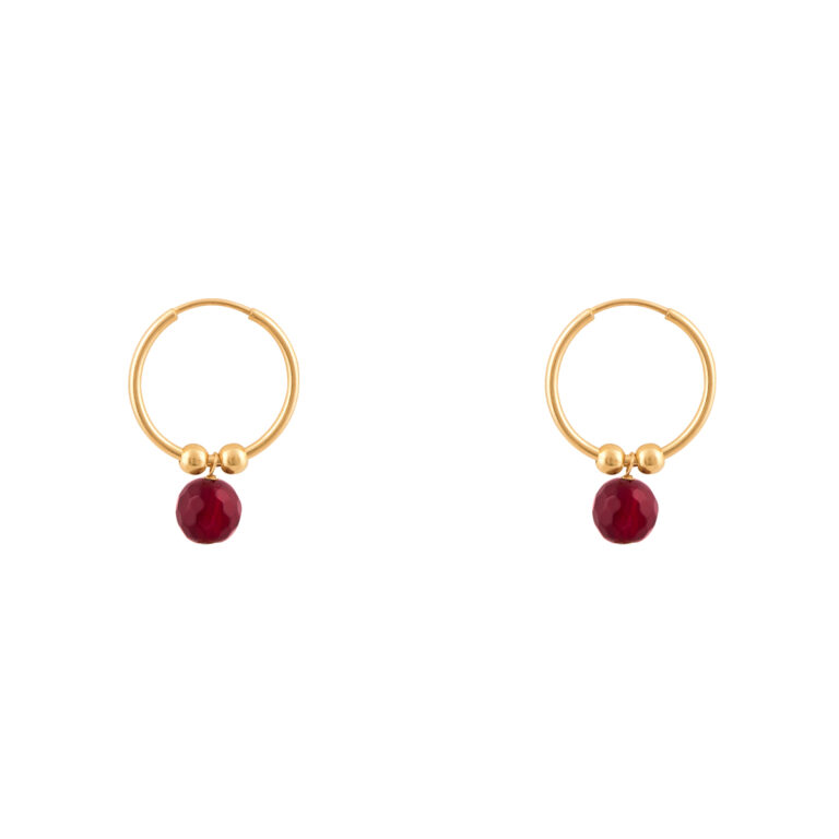 گوشواره طلا حلقه‌ای پینار