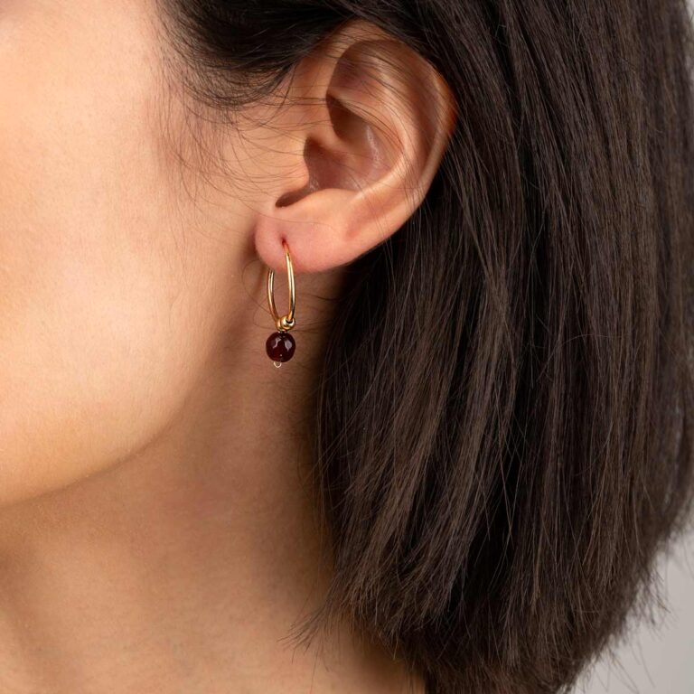 گوشواره طلا حلقه‌ای پینار