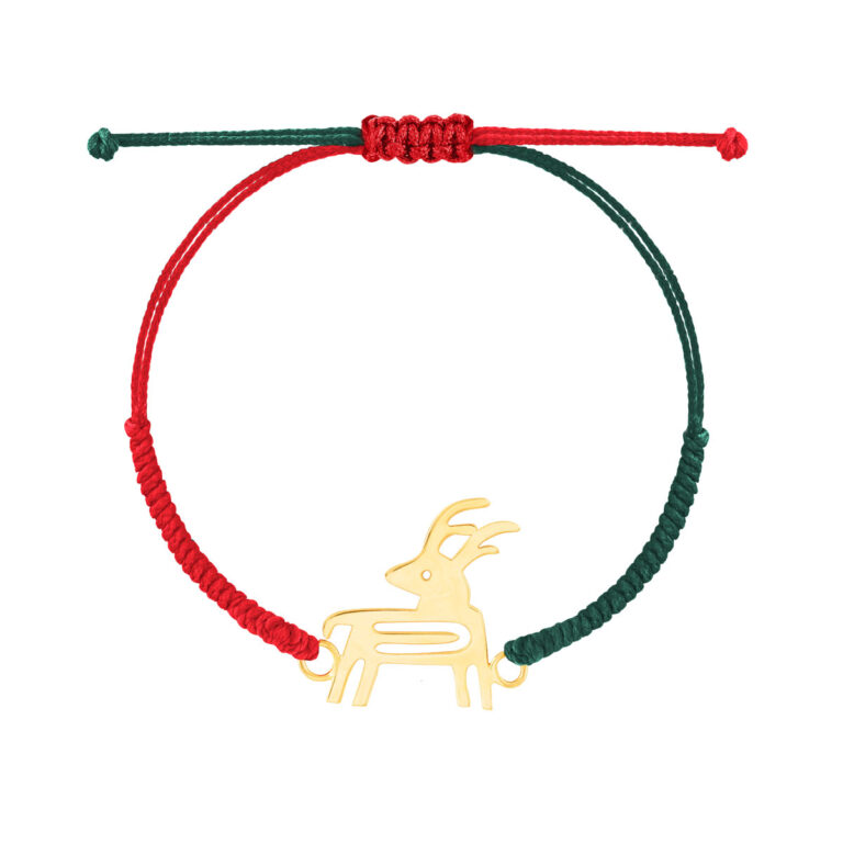 دستبند طلا بافت گوزن