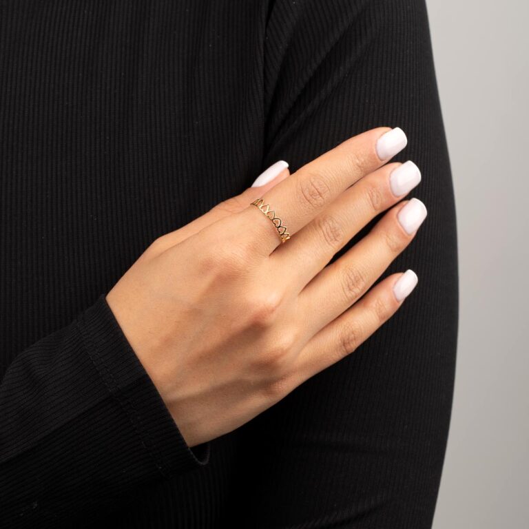 انگشتر طلا قلب تو خالی