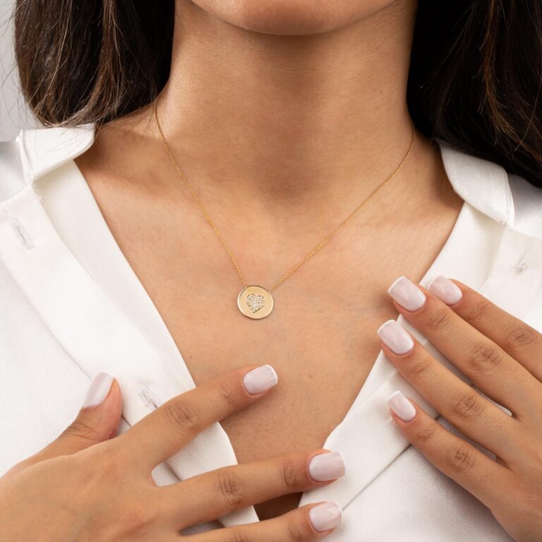 گردنبند طلا قلب رونیکا