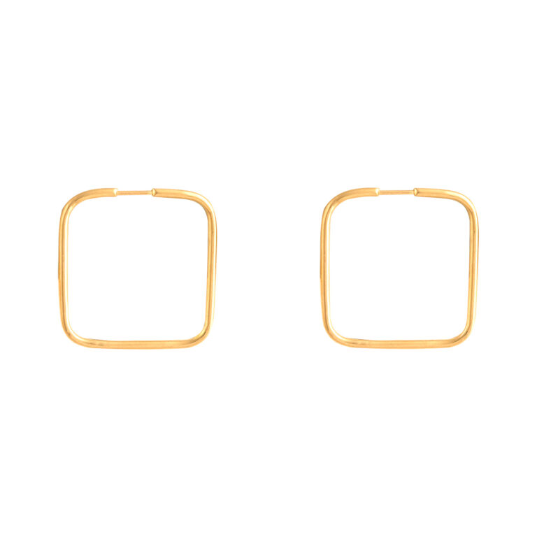 گوشواره طلا مربع