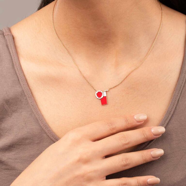 گردنبند طلا آبمیوه