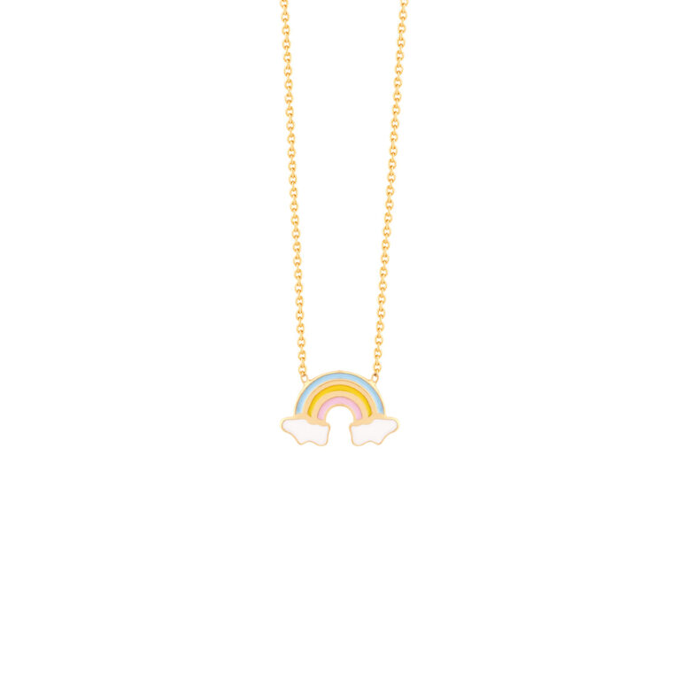 گردنبند طلا رنگین کمان