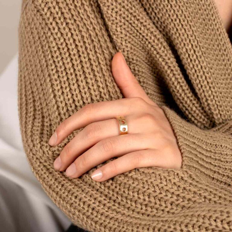 انگشتر طلا رینگ راشل