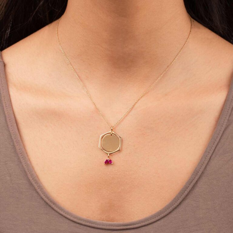 گردنبند طلا مارکیز چند ضعلی