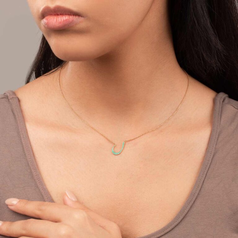 گردنبند طلا "ل"