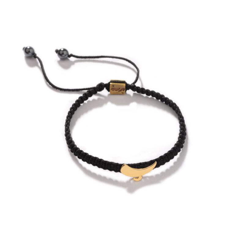 دستبند طلا بافت "پ"