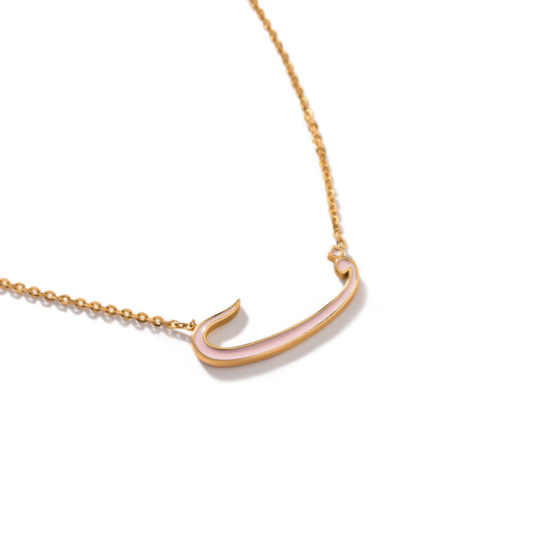 گردنبند طلا حرف "ف"