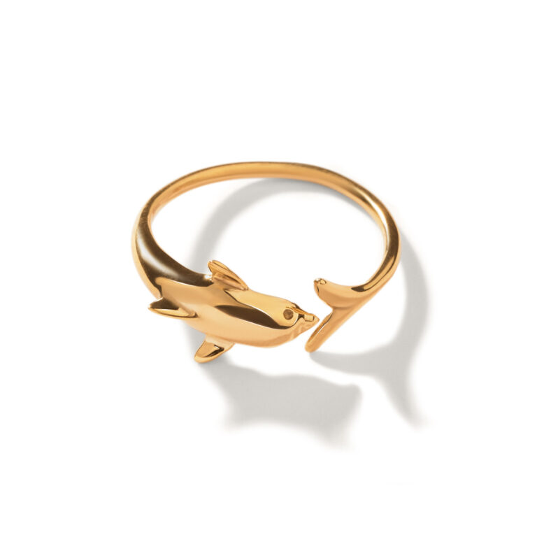 انگشتر طلا دلفین