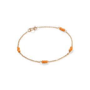 دستبند طلا لیلیان نارنجی