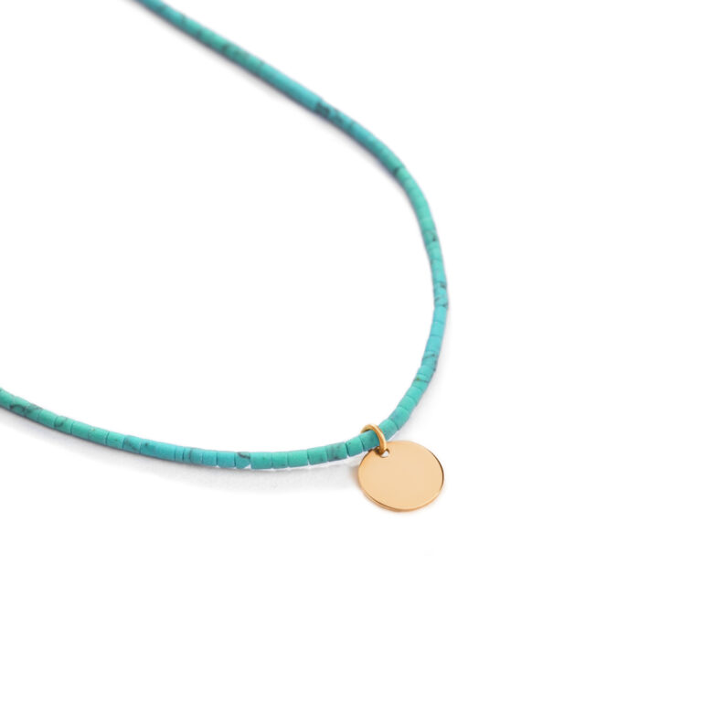 گردنبند طلا کارول دایره