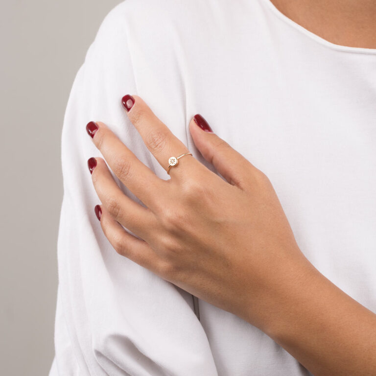 انگشتر طلا ملورین