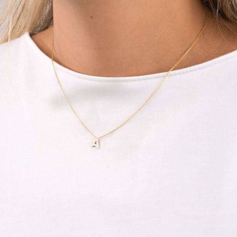 گردنبند طلا حرف ''A"
