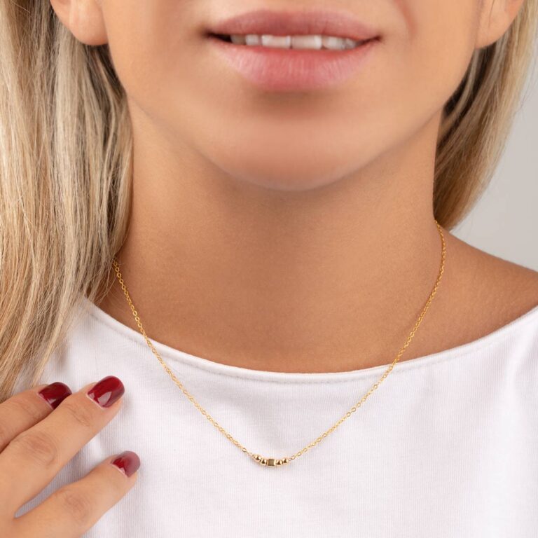 گردنبند طلا دورسین