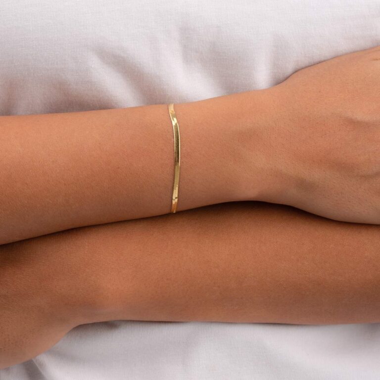 دستبند طلا آیینه ای