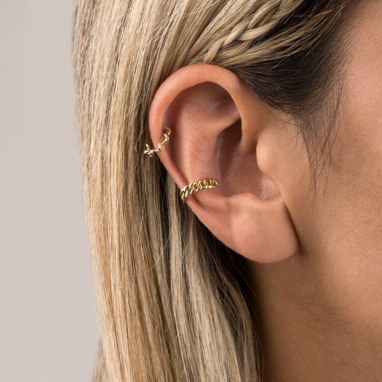 پیرسینگ طلا فنری