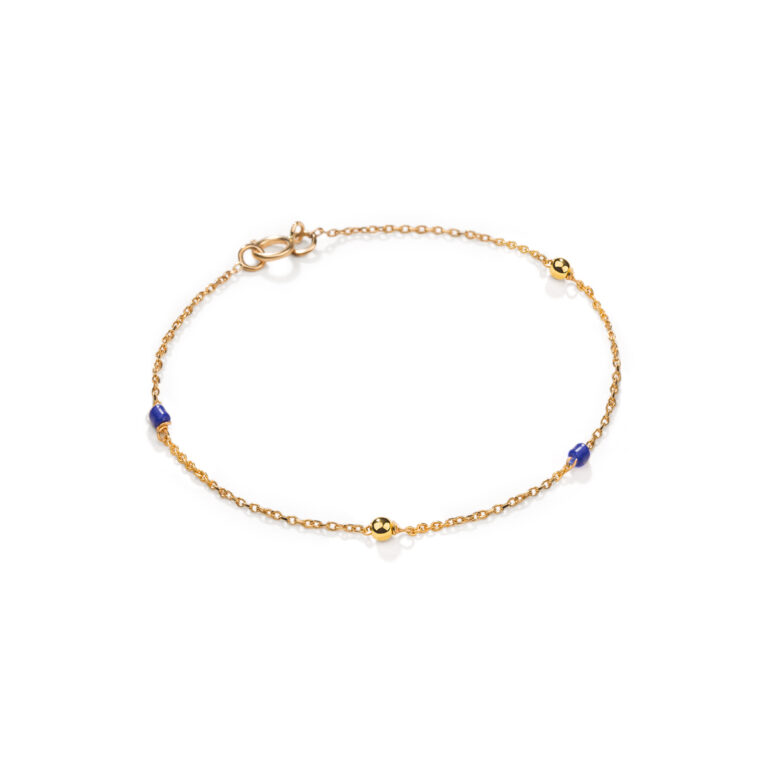 دستبند منجوقی شانو آبی