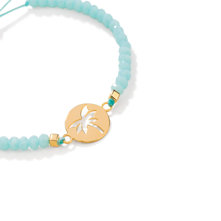 دستبند طلا سنگی نخل