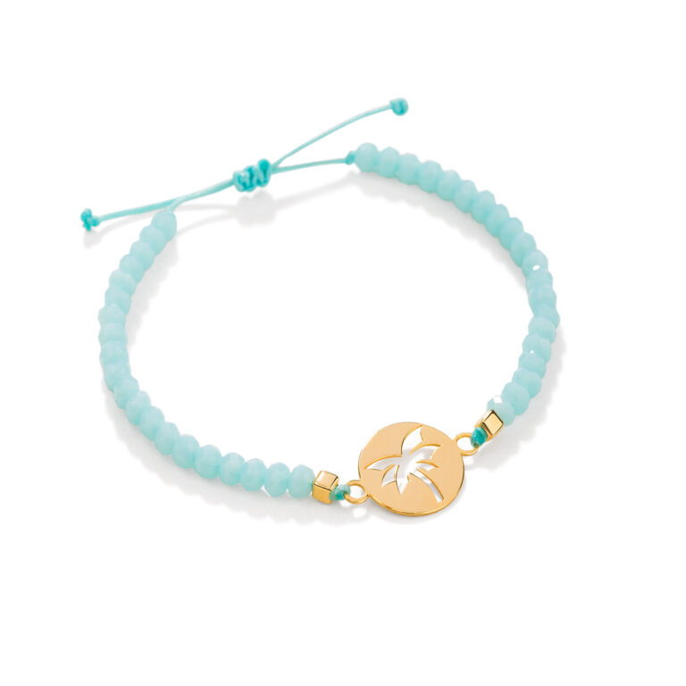 دستبند طلا سنگی نخل