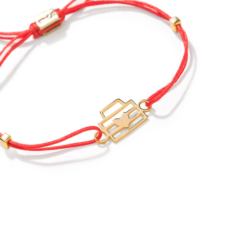 دستبند طلا بافت پاکت نامه