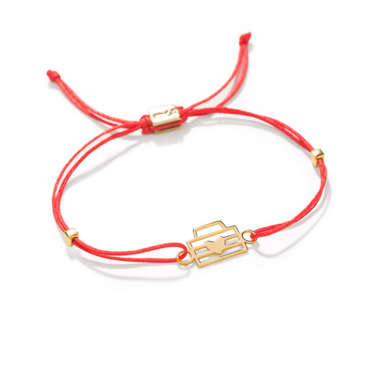 دستبند طلا بافت پاکت نامه