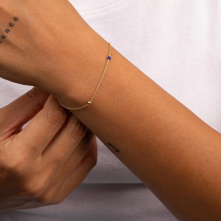 دستبند منجوقی شانو آبی